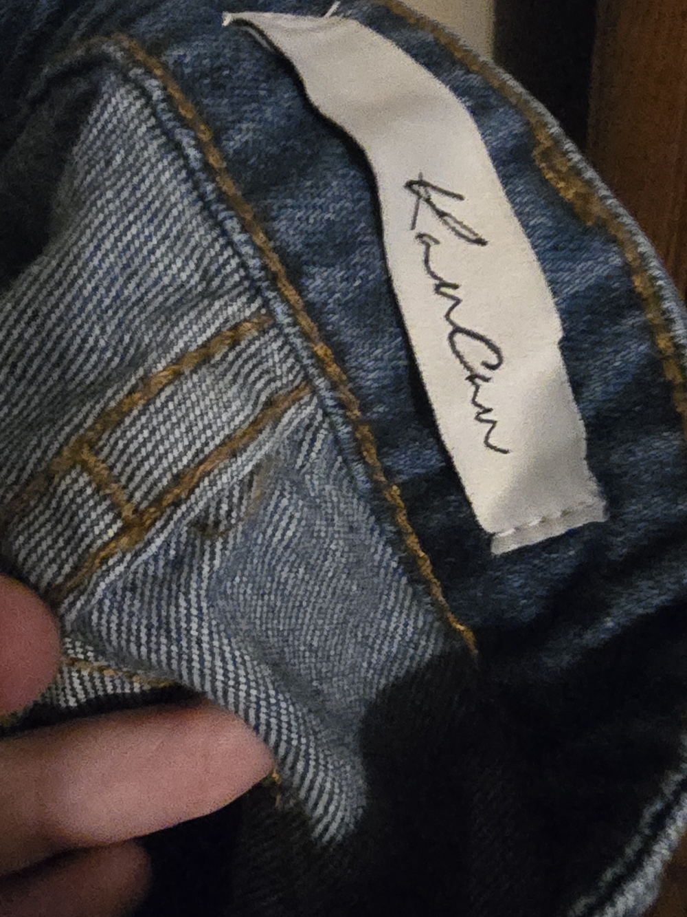KanCan Jada High Rise Denim Overalls Medium NWT Racerback Dark Wash KC5180D - Picture 4 of 6